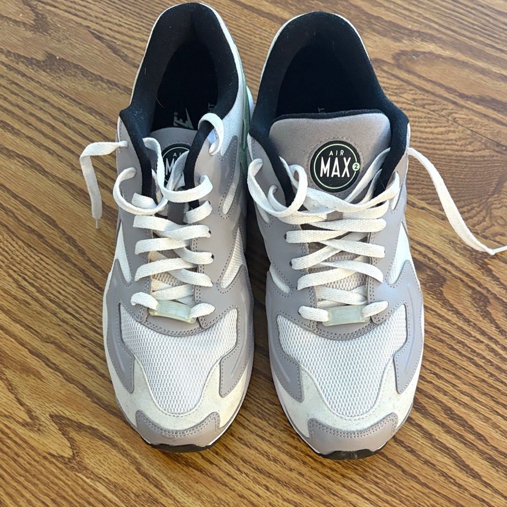 Nike Air Max White and Gray Sneakers